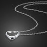 Dailychicha Heart Pendant Necklace — 925 Silver, Effortlessly Yours