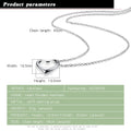 Dailychicha Heart Pendant Necklace — 925 Silver, Effortlessly Yours