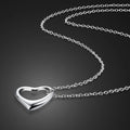 Dailychicha Heart Pendant Necklace — 925 Silver, Effortlessly Yours