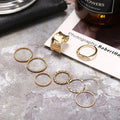 Dailychicha Metal Ring Set — 8-Piece Stack, Every Mood Covered